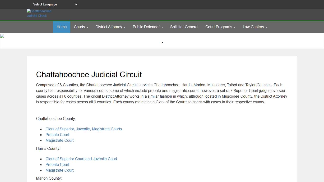 Chattahoochee Judicial Circuit > Home